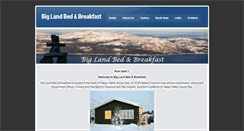 Desktop Screenshot of biglandbedandbreakfast.com